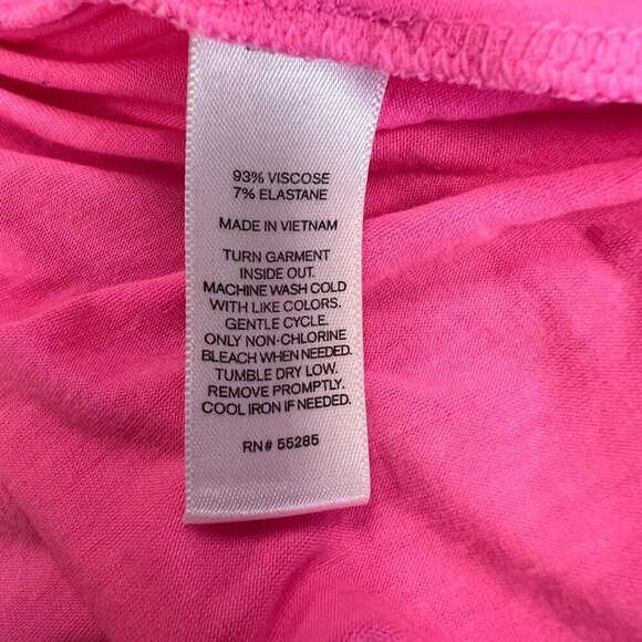 Express Women's Sleeveless Ruffle Top Hot Pink Size Small - Picture 9 of 9